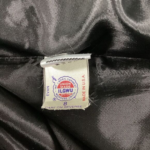 Vintage 70s Evan Picone Wool Wrap Dress Size 8 Union Made Pockets Shoulder Pads - Picture 16 of 16